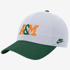 The Rattlers hold a unique place within the cultural fabric and tapestry of FAMU, personifying the promise of representation for generations to come. Honor your school while you top off your look with this campus cap. Nike Cotton Adjustable Baseball Cap, Nike Cotton Baseball Cap, Adjustable Cotton Nike Hat, Adjustable Nike Cotton Hat, Nike Adjustable Cotton Hat, Nike Cotton Snapback Hats, Adjustable Cotton Dad Hat For College, Casual Adjustable Baseball Cap For School, Nike Cotton Cap