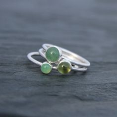 Spring Green Stacking Rings Set of Three Sterling Silver | Etsy Silver Stackable Rings, Set Of Rings, Sterling Silver Stackable Rings, Ring Bands, Stackable Rings Silver, Sterling Silver Stacking Rings, Stacking Ring Set, Sterling Silver Rings Bands, Silver Stacking Rings