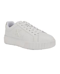 in stock Calvin Klein Woman, Sneakers White, Casual Sneakers, Calvin Klein, In Store, Buy Online, Pick Up, Lace Up, Sneakers