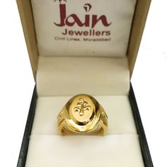 "Please contact us for any discounts or offers that are available on this item. We take absolute care of precious jewels are packed well so that there is no damage to the product. Your item will arrive in an elegant box, ideal for gifting to someone special. The weight of this ring in 18KT Solid Gold :- 10.650 Grams Approximately. The Weight might vary as per the gold purity. Please feel free to drop us a message regarding any query. Handling Time: We take handling time of 10 Business Days from Signet Ring For Men, Handmade Tree, 15 Gifts, Precious Jewels, Ring For Men, Gifts For My Boyfriend, White Gold Band, Valentine Gift, Handmade Wedding