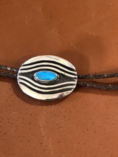 Handmade Artisan Turquoise Bolo Ties, Artisan Handmade Turquoise Bolo Ties, Blue Handmade Bolo Tie Gift, Artisan Turquoise Bolo Ties With Concho, Bolo Tie Men, Turquoise Bolo Tie, Silver Tips, Silver Casting, Bolo Ties