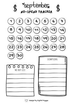 a printable calendar with numbered numbers on it