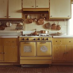 an old fashioned stove and oven in a kitchen