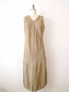 FLAX by Jeanne Engelhart Beige Linen Sleeveless Maxi Dress/Relaxed Dress Measurements Length    : 49" Armpit to armpit : 20 1/2" Shoulder: 11"  Waist       : 45" Hip           : 50" Condition: Gently used. There's no stains or holes. Good condition.  ※Please read the policy before you purchase※ Fitted Sleeveless Lagenlook Dress, Sleeveless Lined Linen Dress, Lined Sleeveless Linen Dress, Relaxed Dress, Dress Measurements, Sleeveless Maxi Dress, Dress Clothes For Women, Dress Outfits, Bathing Beauties