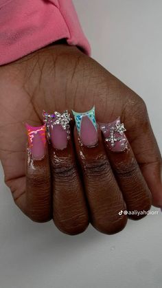 Acrylics Nails, Junk Nails, Nail Sets, Short Acrylic, Short Acrylic Nails Designs, Xmas Nails