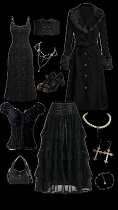 Romantic Gothic Aesthetic, Goth Outfit Inspo, Alt Outfits, Gothic Aesthetic, Swaggy Outfits, Gothic Outfits, Goth Outfits, Alternative Outfits, Really Cute Outfits