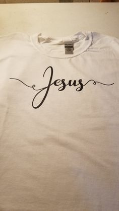 Jesus white t-shirt Basic White Shirt With Text Print, Basic White Shirt With Graphic Print, White Basic Shirt With Graphic Print, White Crew Neck Shirt With Text Print, Basic White Shirt With Logo Print, White Basic T-shirt With Letter Print, Jesus Tshirts, White T Shirt, White Tshirt