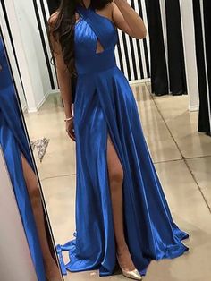 Fitted Solid Color Prom Evening Dress, Fitted Solid Color Evening Dress For Prom, Solid Fitted Evening Dress For Prom, Prom Dresses For Prom Season, Solid Color Prom Evening Dress, Homecoming Maxi Dress With Sweep Train, Solid Color Maxi Length Evening Dress For Prom, Solid Color Formal Gown For Prom Season, Formal Solid Color Gown For Prom Season