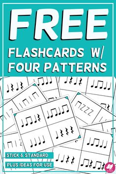 free flashcards with four patterns