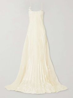 Luxury Wedding Evening Dress With Pleated Bodice, Luxury Pleated Bodice Wedding Evening Dress, Luxury Wedding Gown With Pleated Bodice, Luxury Silk Evening Dress For Wedding, Silk Pre-draped Wedding Dress, Pre-draped Silk Wedding Dress, Elegant Silk Evening Dress For Wedding Night, Luxury Silk Gown With Pleated Bodice, Pre-draped Gown With Pleated Bodice For Wedding