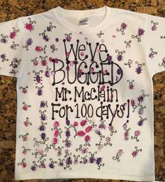 a t - shirt that says we've blood, mr mccain for 100 days