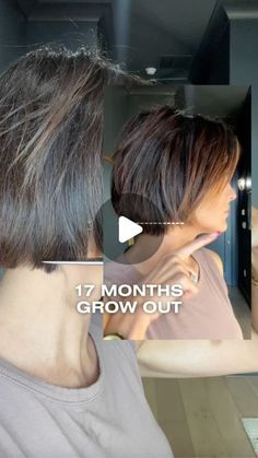 Rachel Eggie on Instagram: "17 MONTHS GROW OUT 😄

The front and back are finally the same length!!! I know I get comments on Instagram saying, “stop cutting it, and just let it grow” but there is a reason why I keep cutting it. 

Check out the YouTube video for more in depth of why we are cutting! 
.
.
.
#HairGrowth #LongHairJourney #HairTransformation #HairGoals #GrowOutChallenge #HealthyHair #HairCareRoutine #HairInspiration #HairTips #HairCommunity #BeautyRoutine #NaturalHairJourney #StyleYourHair #HairCuttingJourney #HairConfessions #LetItGrow #HairJourneyContinues #HairMaintenance #HairLove #SelfHairCare" Bob Growing Out Stages, Growing Out Layered Hair, Grow Out Bob Haircut Stages, How To Grow Out A Bob, Growing Out Pixie Haircut, Grow Out A Bob