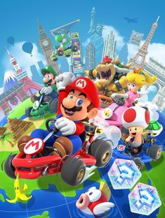 the mario kart tour poster