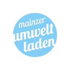 a blue circle with the words maanzer umwelt laden on it