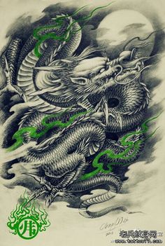 Tatuagem oriental                                                                                                                                                                                 Mais Tattoos Masculinas, Dragon Tattoo Sketch, Eastern Dragon, Tattoo Inspiration Men, Dragon Illustration