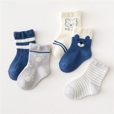 Material&Fabric:Cotton,Polyester,Spandex Suitable Season:Spring Keyword Tag:Wholesale Childrens Clothing Vendors Blue Non-slip Stretch Socks, Blue Stretch Non-slip Socks, Cute Blue Socks For Playtime, Baby Notes, Green Bear, Knee High Stockings, Baby Walking, Toddler Socks, Tube Socks