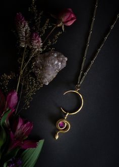 Immortal Serpent: Renewed — Trollbinde Mystical Gold Electroformed Jewelry, Spiritual Hand Wrapped Brass Necklace, Mystical Bronze Brass Jewelry, Handmade Mystical Brass Jewelry, Unique Brass Snake Jewelry, Festival Brass Jewelry With Moon Phase, Handmade Snake-shaped Brass Jewelry, Handmade Brass Snake Jewelry, Handmade Brass Snake-shaped Jewelry