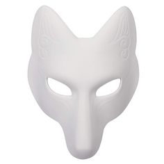 PRICES MAY VARY. 🦊WIDELY USE -- Perfect for cosplay party mask, comic shows, performance, entertainment, ceremony, storytelling, dancing, parade, Mardi grass, prom, Halloween, masquerade ball, Christmas , birthday and etc. 🦊DIY FOX MASK -- This Halloween fox mask is blank, you can play your creativity, in the mask to draw the pattern you want, also can use feather and other decorations affixed to the above, make mask more chic. 🦊HALLOWEEN CREATIVE ACCESSORIES -- Wearing this Halloween white f Fox Mask Diy, Masks For Halloween, Blank Mask, Mask For Halloween, Masquerade Ball Party, Kitsune Mask, Unique Masks, Mask White, Dance Makeup