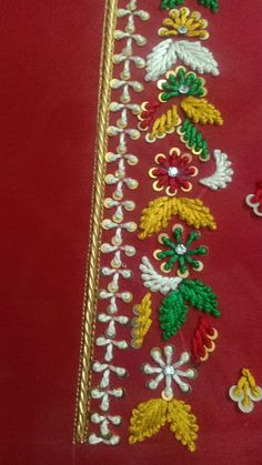 Basic Hand Embroidery Stitches, Latest Model Blouse Designs, Diy Embroidery Designs, Kurti Embroidery Design, Hand Embroidery Kit, Handmade Embroidery Designs