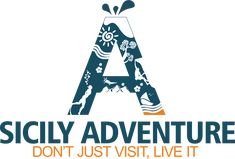 the logo for scily adventure don't just visit, live it