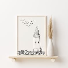 Decorate your home with our Lighthouse and Birds Poster. Available for instant download, this high-quality digital artwork features a tranquil scene of a lighthouse amidst birds. A great poster for those who love coastal or marine themes. Add beauty to your decor with this lighthouse drawing. Enjoy your print! 💠𝐏𝐑𝐎𝐃𝐔𝐂𝐓 𝐃𝐄𝐒𝐂𝐑𝐈𝐏𝐓𝐈𝐎𝐍 𝐓𝐡𝐢𝐬 𝐝𝐢𝐠𝐢𝐭𝐚𝐥 𝐩𝐫𝐨𝐝𝐮𝐜𝐭 𝐜𝐨𝐦𝐞𝐬 𝐰𝐢𝐭𝐡 𝟐 𝐏𝐃𝐅 𝐟𝐢𝐥𝐞𝐬 𝐰𝐢𝐭𝐡 𝐝𝐨𝐰𝐧𝐥𝐨𝐚𝐝 𝐥𝐢𝐧𝐤𝐬. 𝟏. 𝐈𝐧 𝐏𝐃𝐅 𝐅𝐢𝐥𝐞: You will receive 1 pdf file with a download link. This link contains 5 folders that provide direct access to high resolution products. 𝟐. 𝐈𝐧 𝐏𝐃𝐅 𝐅𝐢𝐥𝐞: You will have all the useful information you need to know for a complete guide to the product. 𝐈𝐍𝐂𝐋𝐔𝐃𝐄𝐃 𝐅𝐈𝐋𝐄𝐒: ◾ ISO | A1 | A2 | A Lighthouse Drawings, Lighthouse Poster, Lighthouse Drawing, Birds Poster, Diy Pottery Painting, Birds Print, Marine Theme, Bird Poster, Diy Pottery