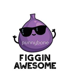 a purple onion with sunglasses on it's head and the words funnybonee