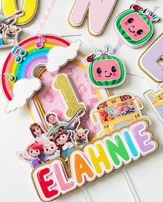 an assortment of stickers and magnets with the word eflanne on them