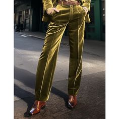 Season:Spring   Fall; Fabric:Polyester; Gender:Men's; Style:Chic  Modern,Casual,Fashion; Occasion:Holiday,Daily,Business; Fit Type:Regular Fit; Function:Comfort; Waistline:Mid Waist; Pattern:Plain; Design:Front Pocket,Straight Leg; Pants Type:Dress Pants,Trousers,Bell Bottom,Suit Pants,Velvet Pants; Fly Type:Button; Front page:FF; Listing Date:11/29/2023; Hips:; Length:; Waist: Pants Inspiration, Cheap Suits For Men, Tuxedo Shirt Men, Bell Bottom Trousers, Womens Basic Tops, Men's Dress Pants, Mens Outdoor Jackets, Cotton Linen Pants, Outwear Women