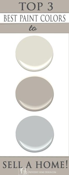 the top 3 best paint colors to sell