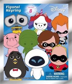 an image of cartoon characters with masks on their faces and the words, figure keyring 8