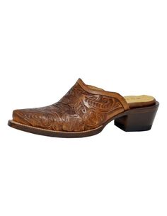 PRICES MAY VARY. Leather Upper Material And Lining Slip-On Silhouette Snip Toe Handtooled Floral Embroidery Pattern On Vamp Single Stitch Welt For authentic, classic, western apparel at an affordable price, Roper is the brand to trust. These mules shoes feature leather, snip toe, rest removeable insole and much more as listed in our bullet points below. Perfect for a variety of occasions, this stylish, trendy shoe will make a great addition to any wardrobe. Boots Fall Ankle, Western Shoes, Mule Shoes, Western Belt Buckles, Floral Embroidery Patterns, Shoes Ladies, Leather Mules, Shoes Womens, Trendy Shoes