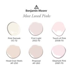 the most loved pinks from benjam moore's new paint line,