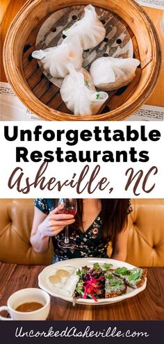 the ultimate guide to unforgetable restaurants in asheville, n c with text overlay