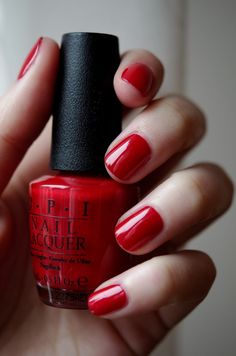 OPI Big Apple Red Big Apple Red Opi, Opi Big Apple Red, Opi Manicure, Nails After Acrylics, Red Nail Art Designs, Nails Opi, Red Nail Art, Nail Colours