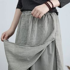 🌻 Cottagecore Cotton Linen Pants - $43.90 - Cottagecore Clothes Cottagecore Maternity, Cottagecore Pants, Cottagecore Aesthetic Clothes, Aesthetic Pants, Skirt Aesthetic, Cottagecore Clothes, Cottagecore Outfits, Cotton Linen Pants, Lace Pants