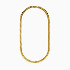 Men's 14K Yellow Gold Hollow Curb Chain Necklace 22" Formal Yellow Gold Cuban Link Necklace, Classic Yellow Gold Cuban Link Necklace, Classic Formal Cuban Link Necklace With Figaro Chain, Classic Formal Cuban Link Necklace, Classic Link Necklace With Wheat Chain, Classic 14k Gold Cuban Link Necklace With Box Chain, Classic Yellow Gold Chain Necklace With Wheat Chain, 14k Gold Wheat Chain Necklace For Formal Events, 14k Gold Wheat Chain Necklace For Formal Occasions