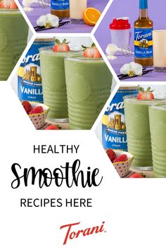 healthy smoothie recipe here torani