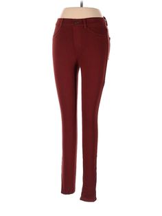 Uniqlo Casual Pants Size: X-Small Burgundy Bottoms - used. 8% Rayon, 9% Spandex, 10% Acrylic, 32% Polyester, 41% Cotton, Cropped, Low Rise | Uniqlo Casual Pants - Low Rise: Burgundy Bottoms - Size X-Small Loft Burgundy Pants, Uniqlo, Low Rise, Casual Pants, Womens Bottoms, Women Handbags, Spandex, Handbags, Pants