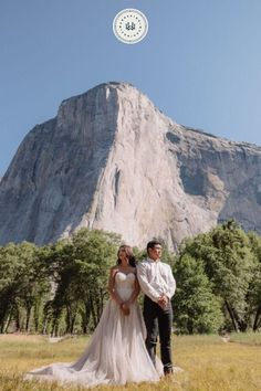 This couple exchanged vows at sunrise at Half Dome with epic views as their backdrop. Photos around Glacier Point made this elopement simply magical. Photo by Alyssa Michele Photo.