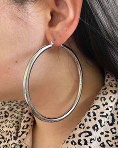 These hoops are made out of high quality stainless steel material. Hypoallergenic. Works amazing for sensitive skin. Lead and nickel free. Sold as PAIR. Trendy Silver Stainless Steel Hoop Earrings, Tube Earrings, Oversized Hoop Earrings, Earrings Hoops, Orlando Fl, Jewelry Earrings Hoops, Silver Hoops, Silver Hoop Earrings, Ear Piercings