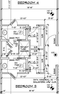 the floor plan for a bedroom and bathroom