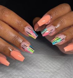 Acrylic Nails Summer, Almond Acrylic, Nails Colors, Fall Acrylic Nails, Almond Nails Designs