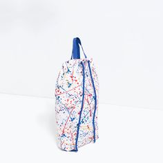 изображение 4 из СУМКА-МЕШОК ЦВЕТНАЯ ИЗ ТКАНИ от Zara Gym Bag