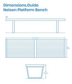 the dimensions guide for nelson platform bench