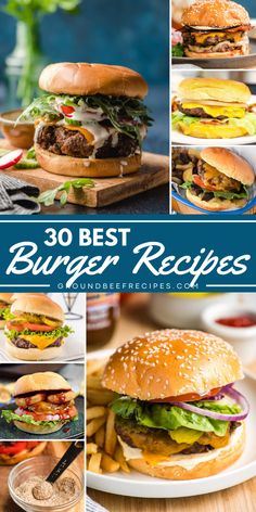 Look no further than the BEST burgers EVER! Whether cooked on the grill, on the stovetop, in the oven, in the air fryer, or over the campfire, these homemade burgers are delicious and easy family dinners. Try these main course recipes! Best Burgers On The Grill, Grilled Burgers Recipes, Burgers On Grill, Best Hamburger Recipe, Best Burger Recipe Ever, Best Burgers Ever, Hamburger Dinner, Homemade Burger Recipe