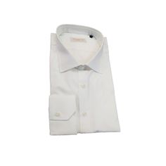 Discover the excellence of Italian craftsmanship with our tailored men's white shirt. Handmade with care and precision in Italy, this shirt represents the height of elegance and sartorial quality. Personalize it according to your tastes and let yourself be enveloped by the perfection of tailor-made fashion. Choose the authenticity and elegance of Italian tailoring tradition with every seam. Choose the neck of your liking, initials embroidery on request. The timeless elegance of the tailored shirt that immediately enhances the style of the wearer. Featuring a spread collar, back yoke, two darts on the back and straight cuffs. Slim fit. Fabric: 100% cotton. Washing: machine wash 40o. Length: 80 cm (31.50 inches). All our items are handmade and packaged one at a time, designed and produced in Luxury Timeless Slim Fit Dress Shirt, Classic Dress Shirt With Wrinkle-resistant Spread Collar, Initials Embroidery, Luxury White Slim Fit Dress Shirt, White Slim Fit Dress Shirt With Button Closure, Italian Tailoring, White Cotton Dress Shirt With Fold-down Collar, Mens Tailor, Mens Dress Shirts