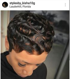 Hair Styles Pixie Bob, Finger Waves Short Hair Black Women, Women Bob Haircut, Short Haircut Ideas, Short Hair Designs, Finger Wave Hair, Black Hair Short Cuts