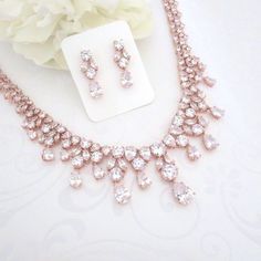 Bridal Statement Jewelry // Necklaces, Bracelets, Earrings, Rings, Headpieces… Quinceañera Jewelry, Rose Gold Statement Necklace, 4 Necklace, Bridal Statement Necklace, Statement Jewelry Necklace, Gold Jewelry Set