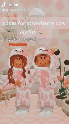 Strawberry Cow Outfit, Cute Black Shirts, Cow Outfits, Bff Girls, Strawberry Cow, Work Pictures, First Youtube Video Ideas, Wallpaper Disney, Roblox Animation