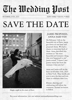 the wedding post is featured in this article about how to save the date, and what it's really important